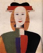Kasimir Malevich The Girl-s hair with comb France oil painting artist
